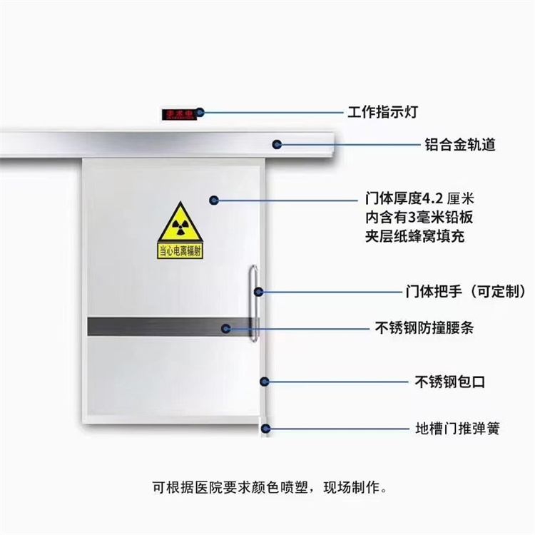 嘉兴放射科电动铅门 医用铅门